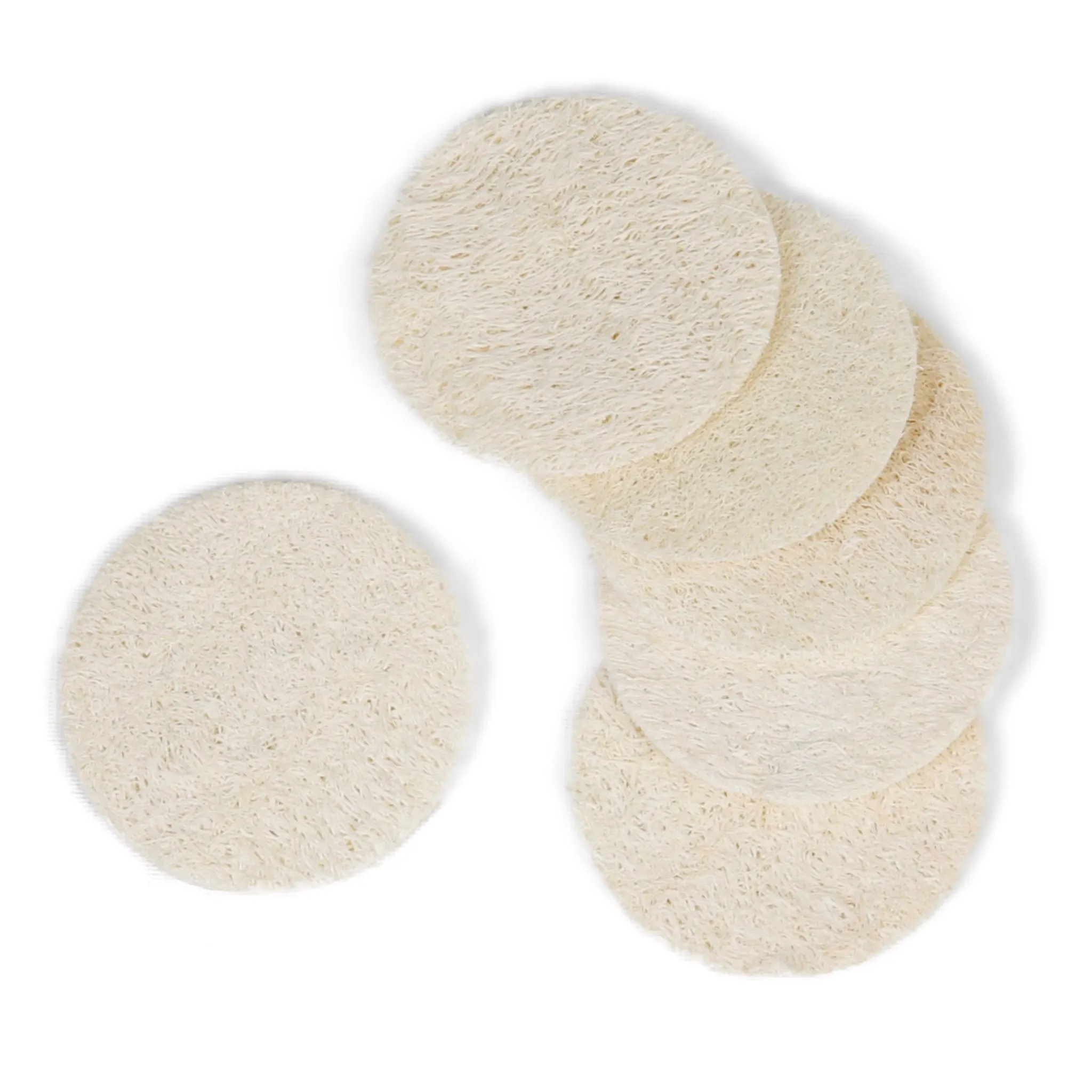 Eco Bath London Natural Loofah Face Exfoliating Scrubber Pads - Facial Pad Scrubber, 6 Pack - Face Exfoliator Pad, Facial Scrubber, Exfoliating Face Sponge for Smooth and Radiant Skin 6 Count (1 Pack) by Eco Bath London sold by Zulily