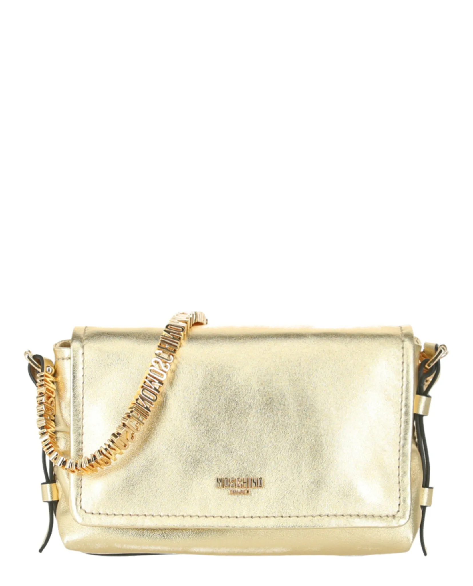 Moschino Logo-Lettering Metallic Crossbody Bag sold by Zulily