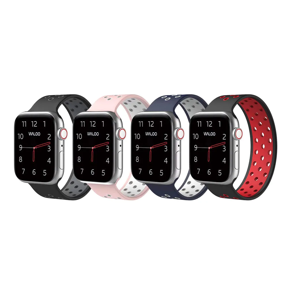 Waloo Breathable Silicone Loop Band For Apple Watch sold by Zulily