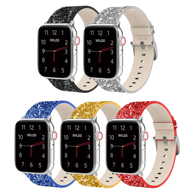 Waloo Leather Bling Band For Apple Watch made by Zulily