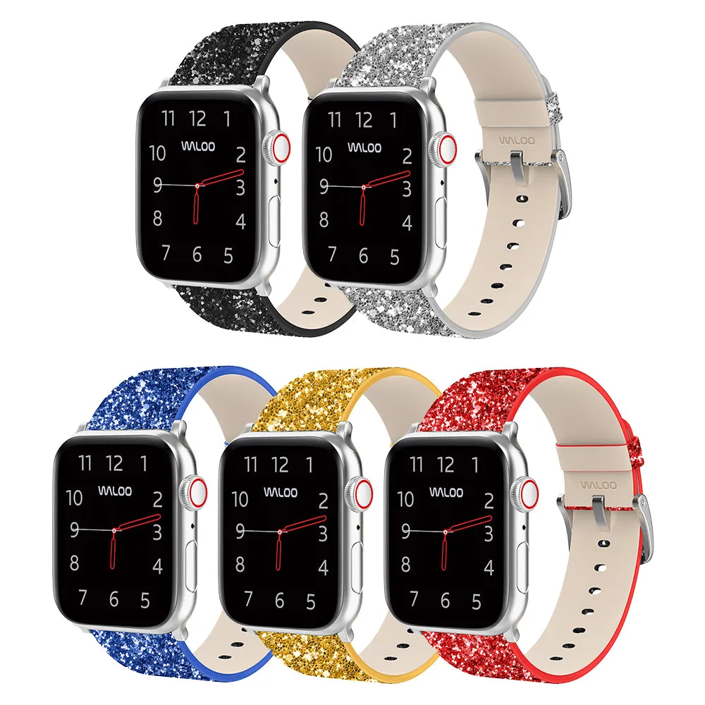 Waloo Leather Bling Band For Apple Watch sold by Zulily