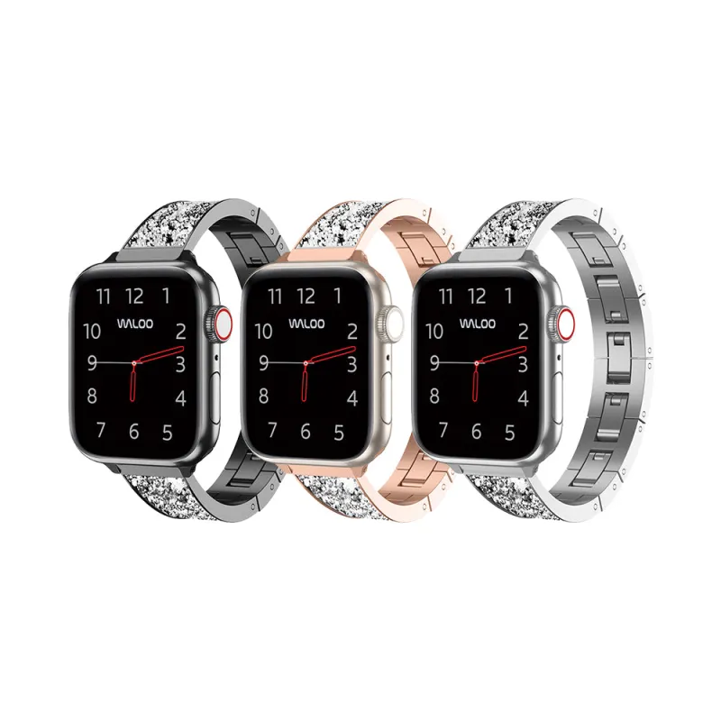 Waloo Diamond Studded Bracelet Band For Apple Watch made by Zulily