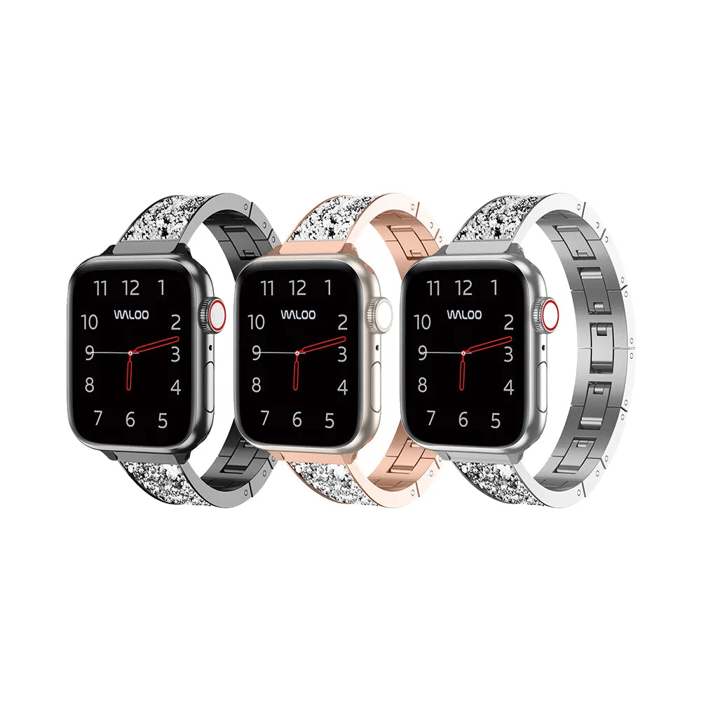 Waloo Diamond Studded Bracelet Band For Apple Watch sold by Zulily