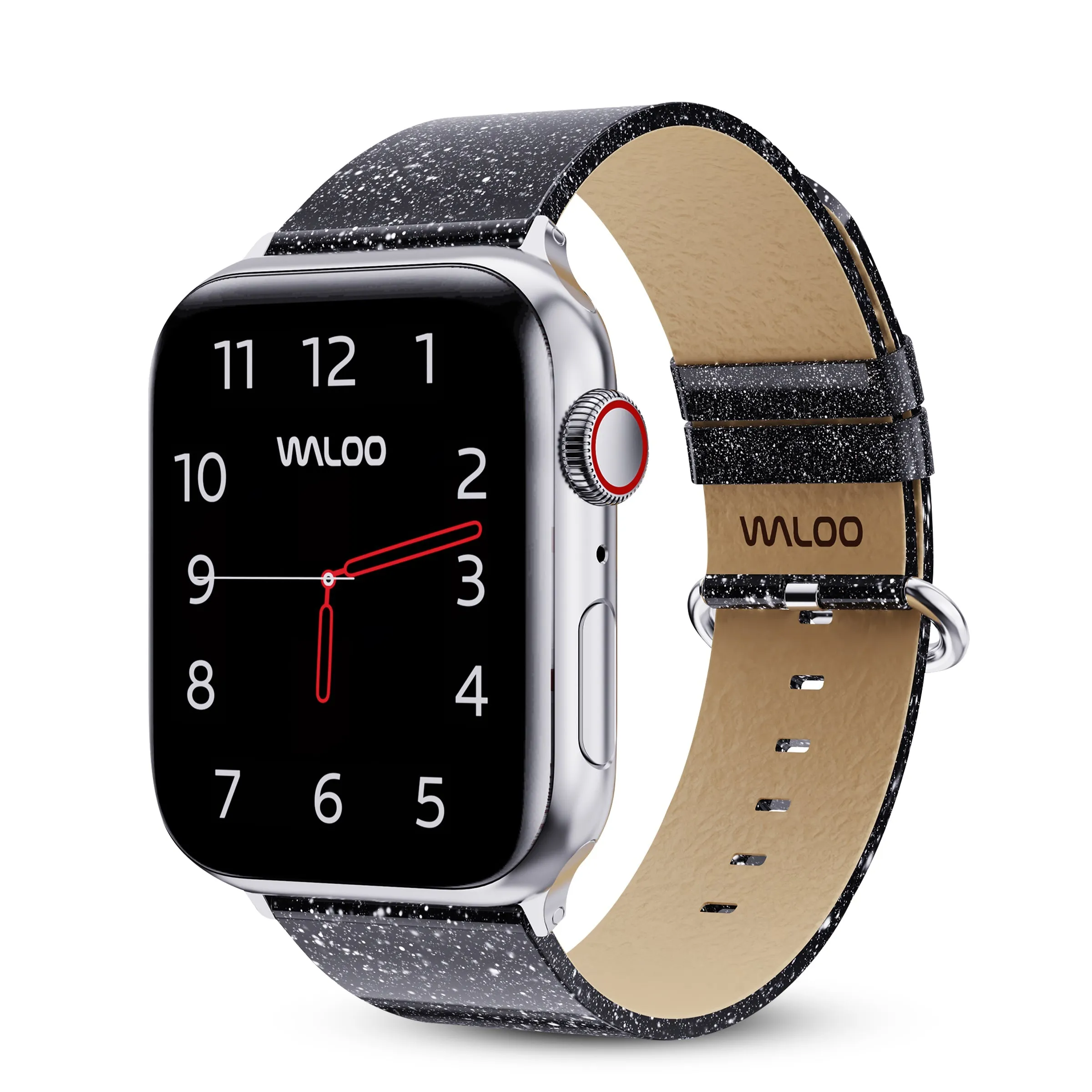 Waloo Shiny Brilliance Leather Band For Apple Watch sold by Zulily product image thumbnail 3