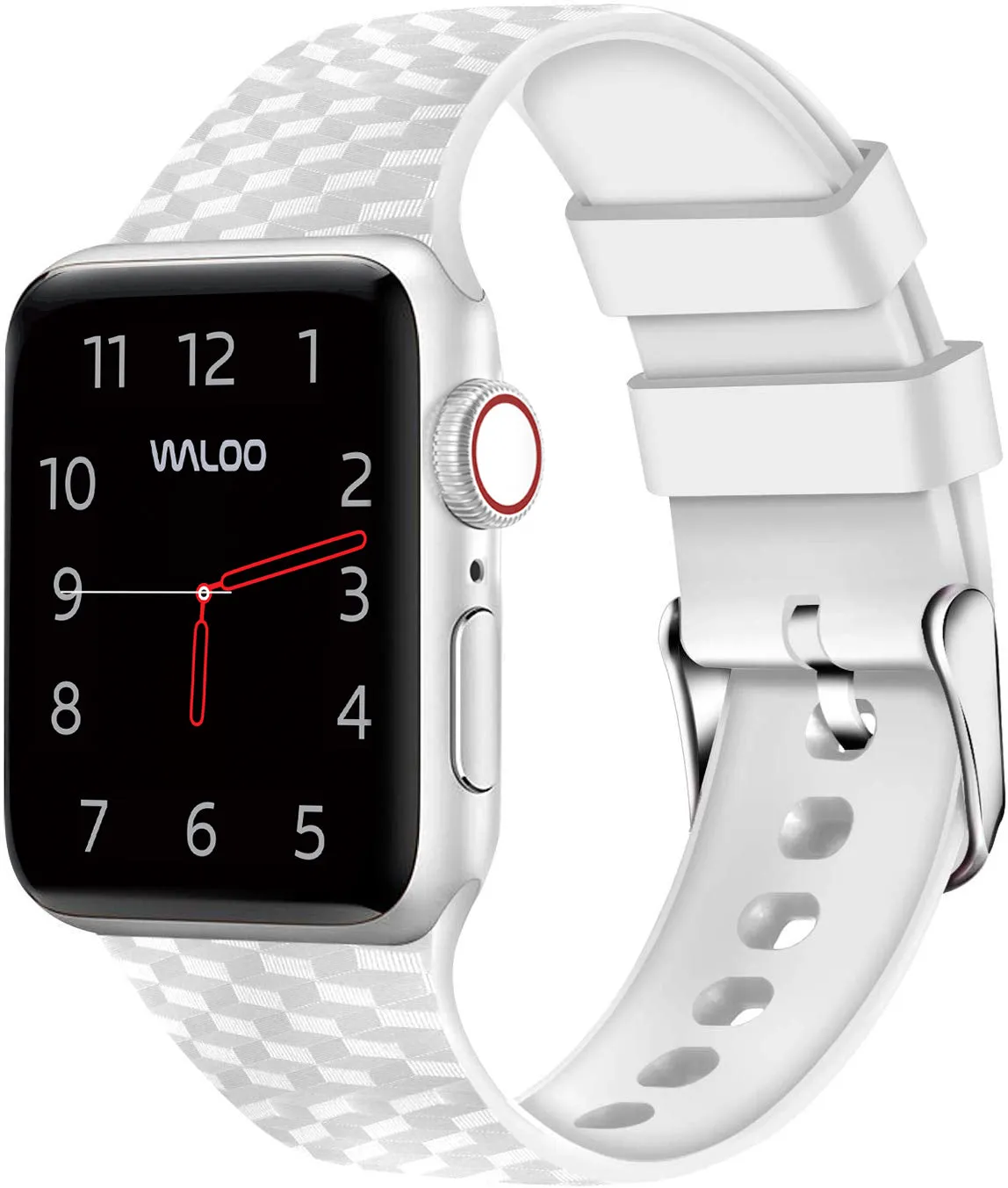 Waloo Carbon Fiber Silicone Band For Apple Watch sold by Zulily product image thumbnail 5