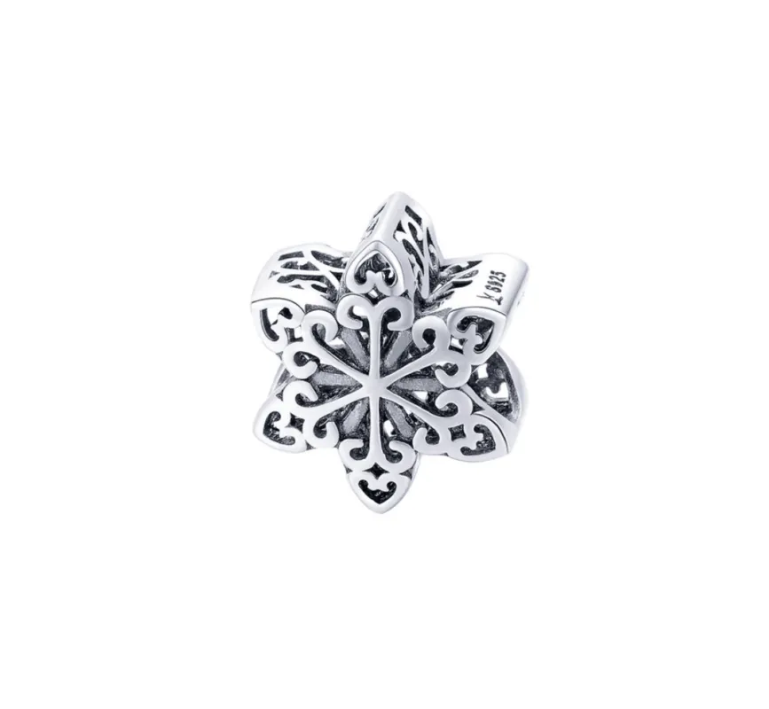 Ag Sterling Snowflake Charm sold by Zulily