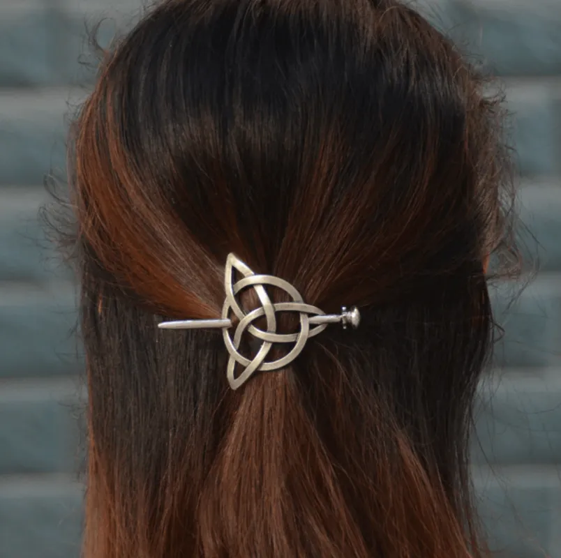 Antique Silvertone Infinity Hair Pin made by Zulily