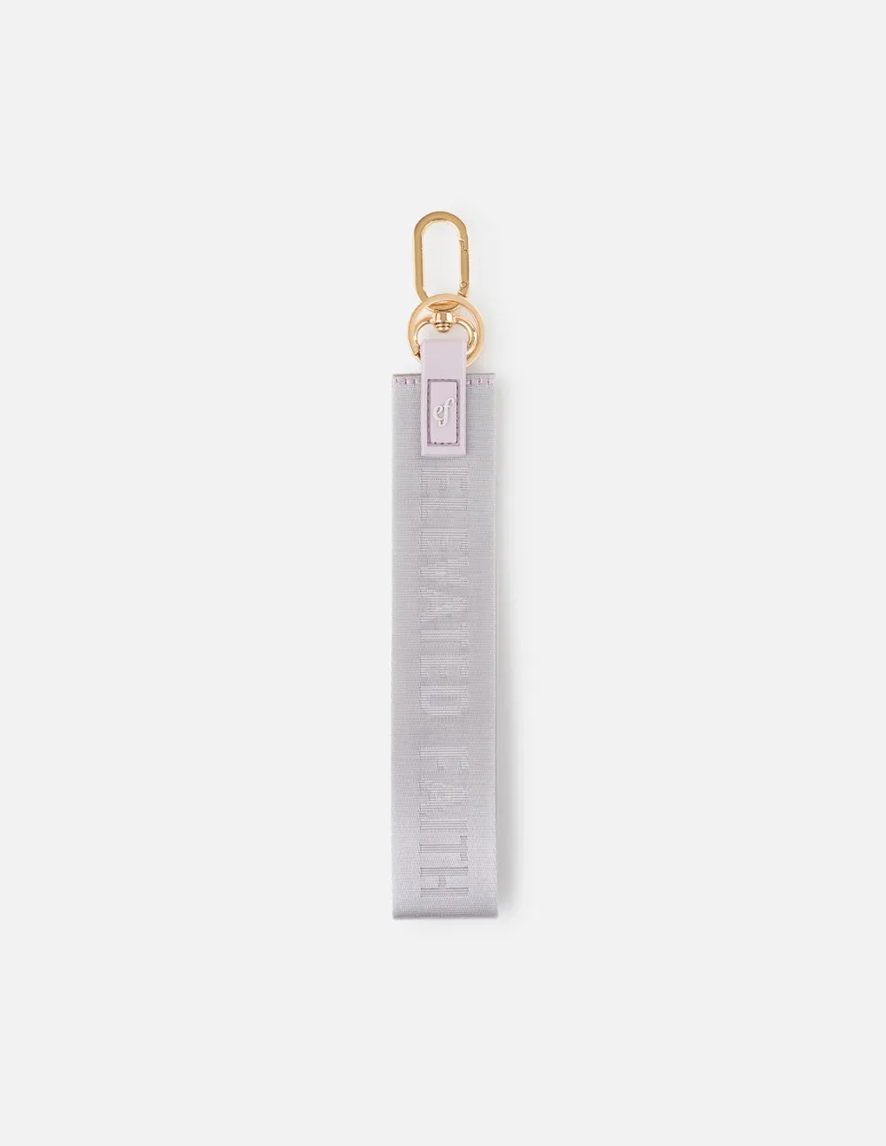 Lavender Oversized Logo Keychain sold by Zulily