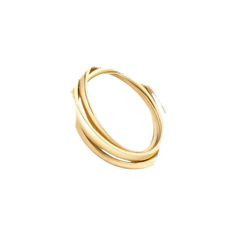 Mint & Lily Dainty Interlocking Fidget Ring made by Zulily
