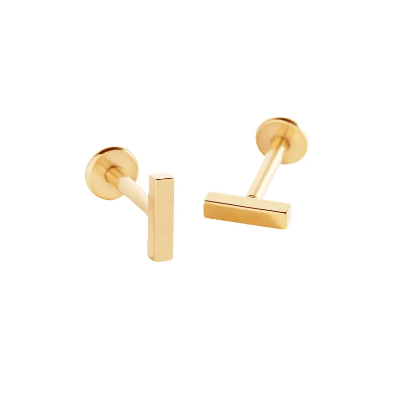 Mint & Lily Little Bar Sleeper Flatback Earrings | 16g made by Zulily