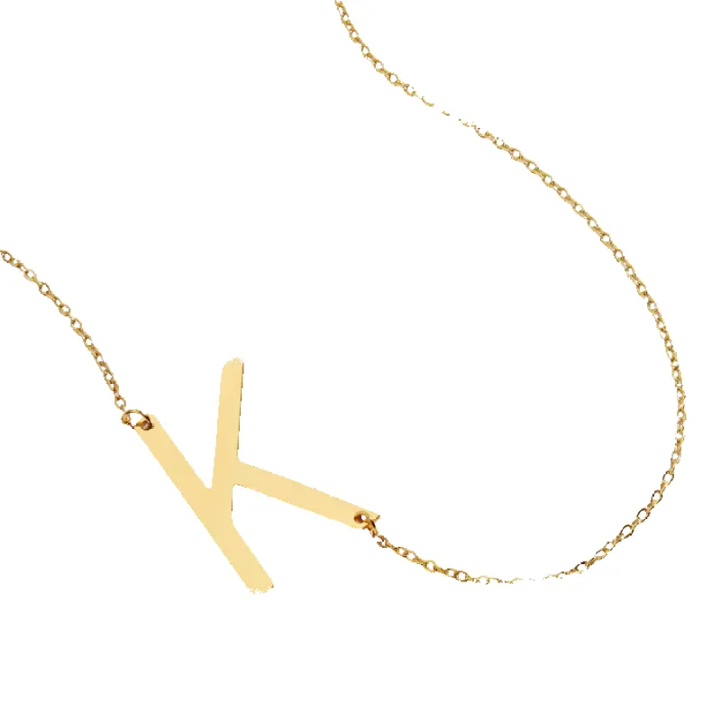 Mint & Lily Statement Initial Necklace made by Zulily