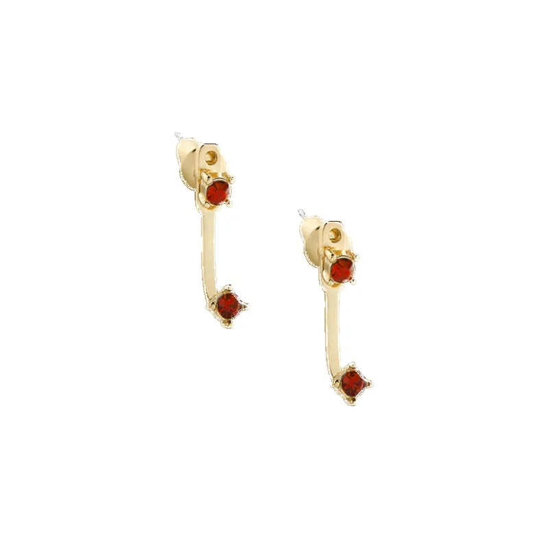 Mint & Lily Birthstone Drop Ear Jacket Earrings made by Zulily