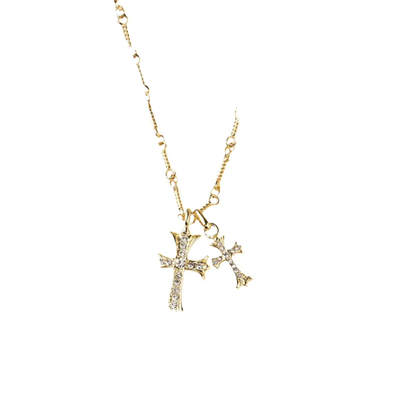 Mint & Lily Double Cross Pendant Necklace made by Zulily