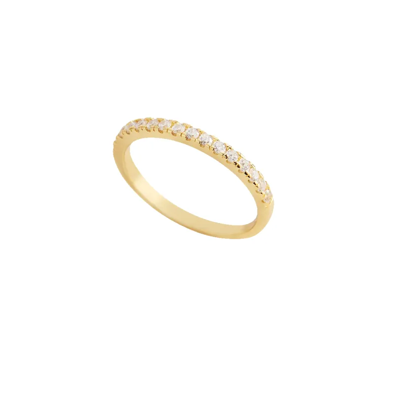 Mint & Lily Micro Pavé Eternity Stacking Ring sold by Zulily