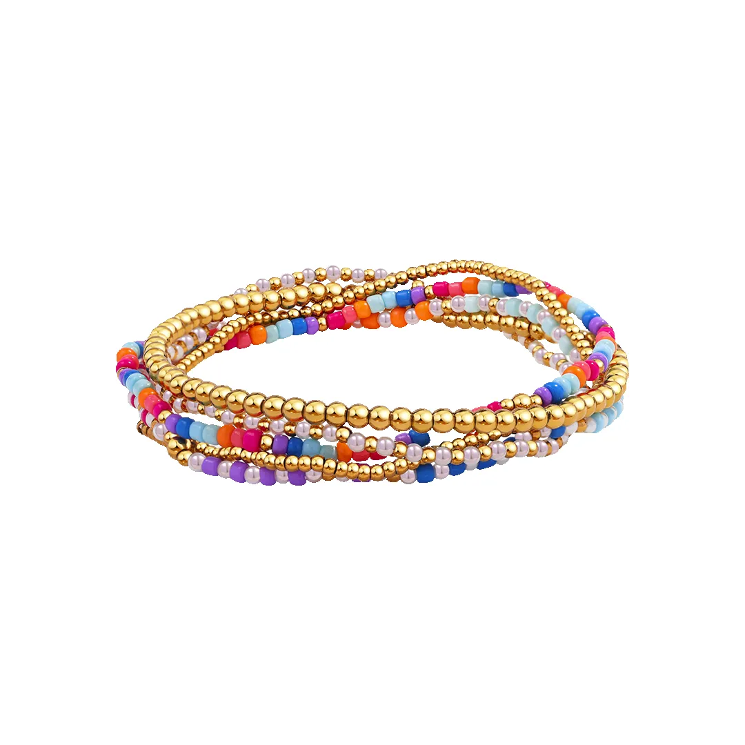 Mint & Lily Summer Beaded Bracelet Stacking Set sold by Zulily