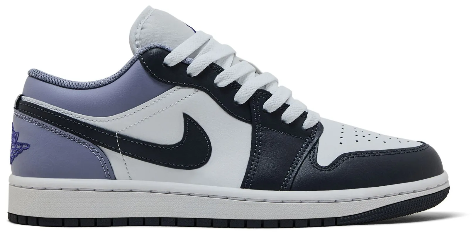 Air Jordan Men's Retro 1 Low 'White Indigo Haze' - 553558-145 made by Jordan