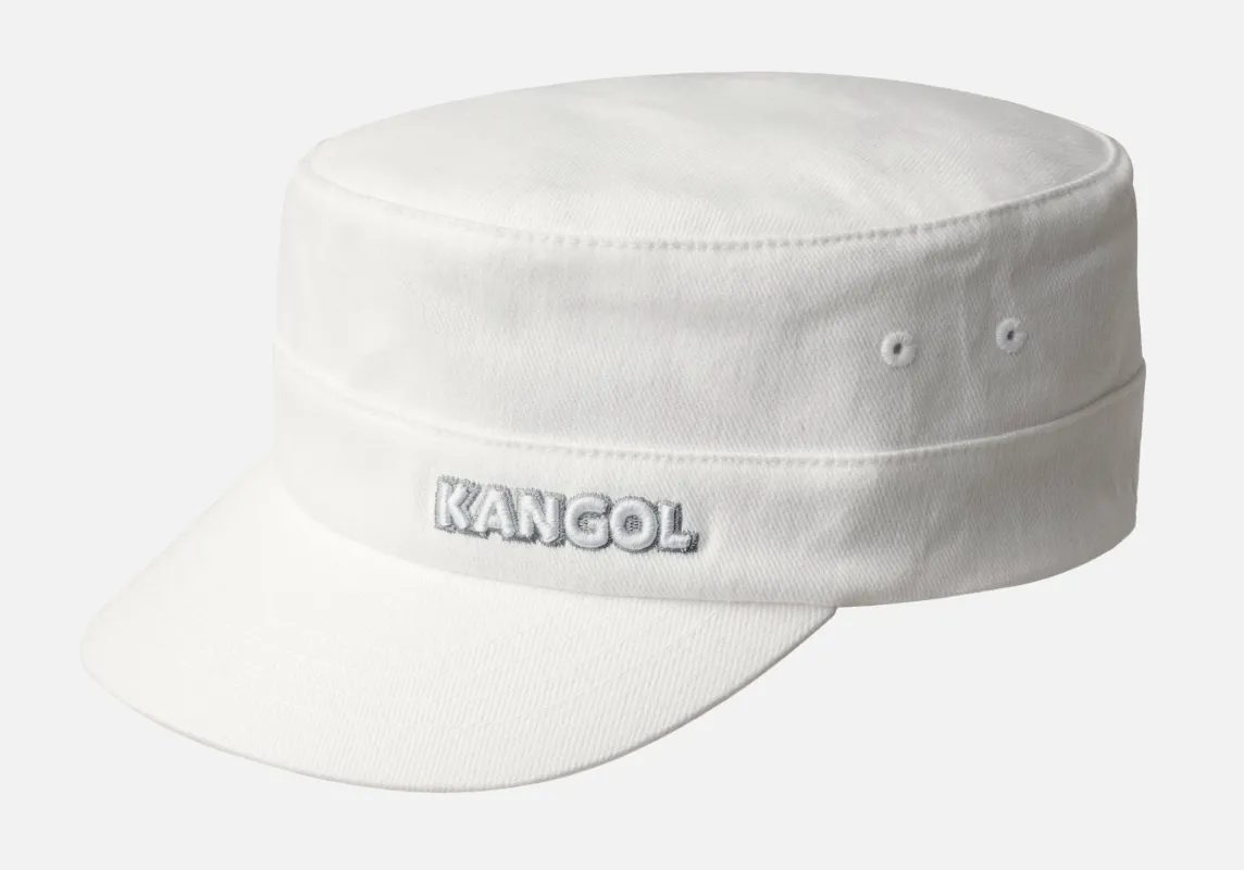 Kangol Unisex Cotton Twill Army Cap - 9720BC-WH103 made by Kangol
