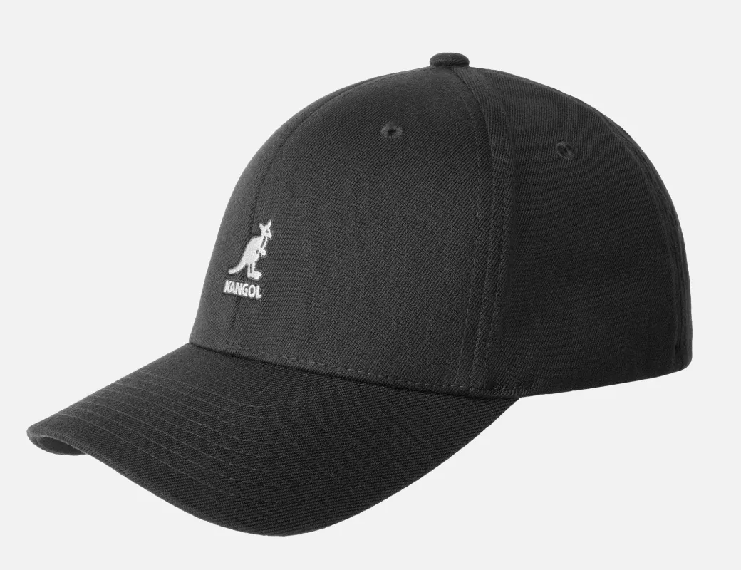 Kangol Unisex Wool Flexfit Baseball Cap - 8650BC-BK001 made by Kangol