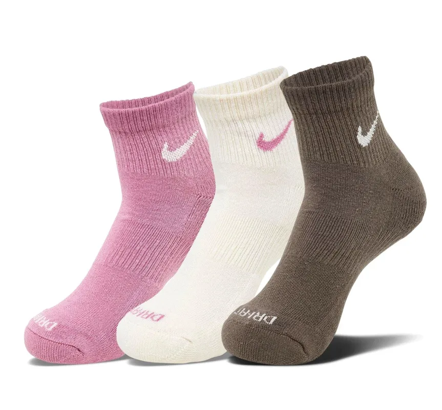 Nike Men's 3 Pack Dri-Fit Plus Quarter Socks - SX6890-936 made by Nike