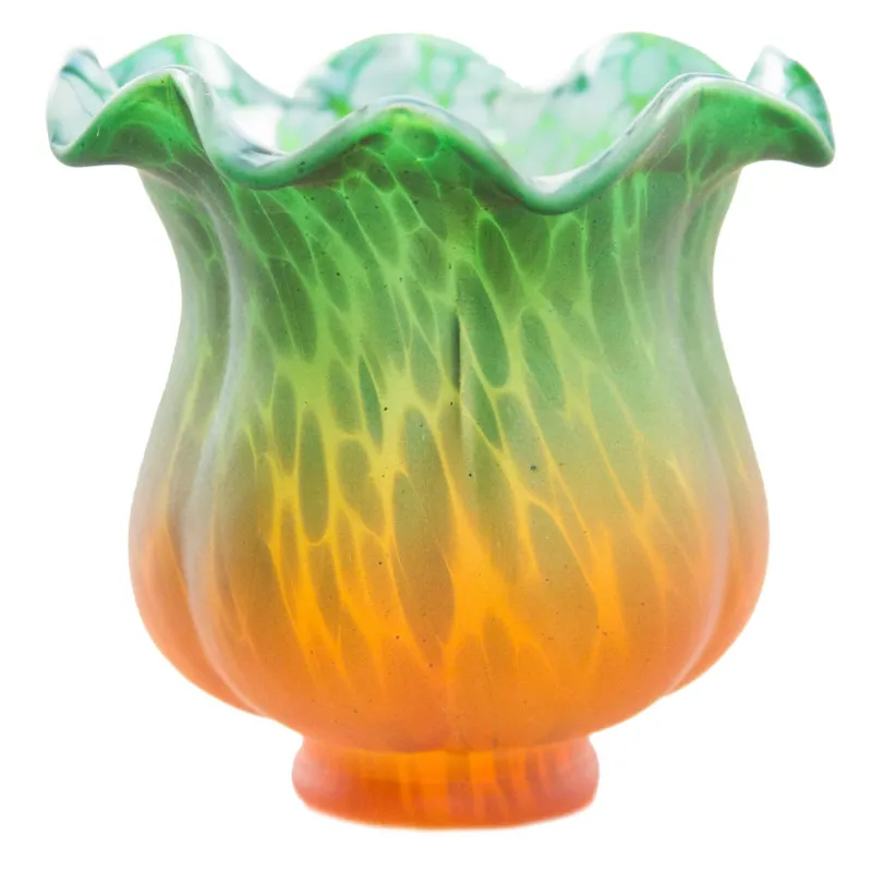River of Goods Handpainted Frosted Glass Tulip Lily Replacement Shade made by Zulily