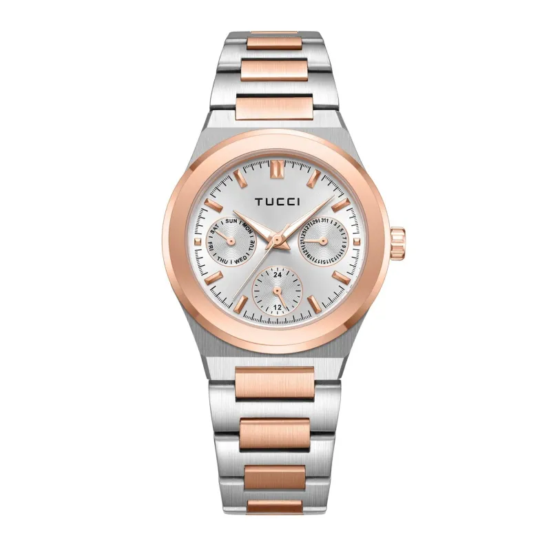 TUCCI Italy Biondo Unisex Stainless Steel Wrist Watch sold by Zulily