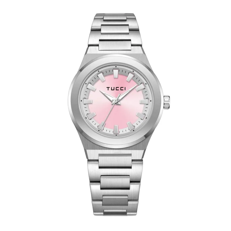TUCCI Italy Bicolore Unisex Stainless Steel Wrist Watch made by Zulily