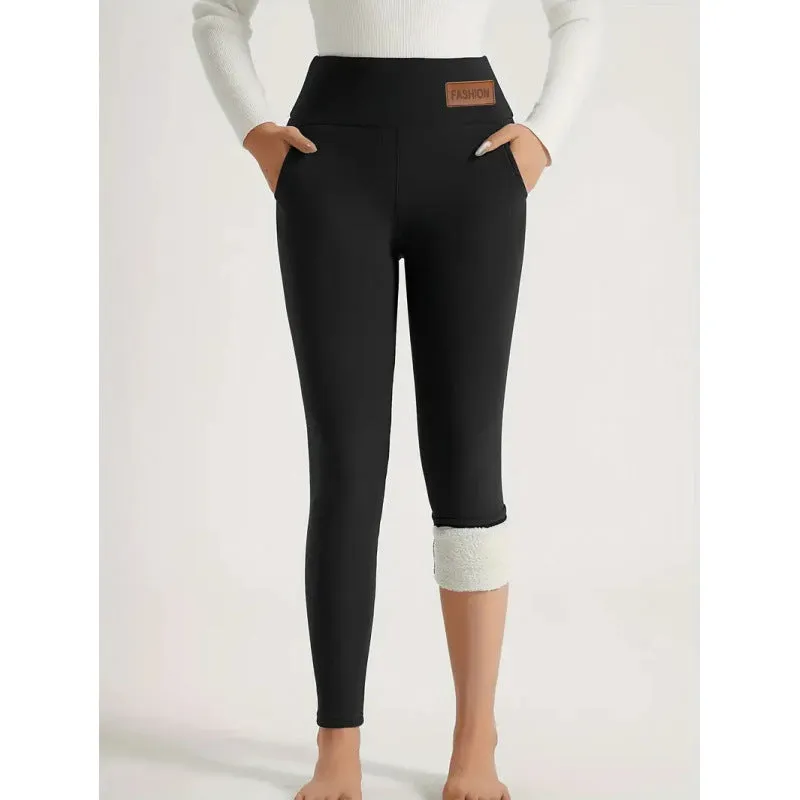 Women’s High-Waist Fleece-Lined Warm Leggings sold by Zulily product image thumbnail 5