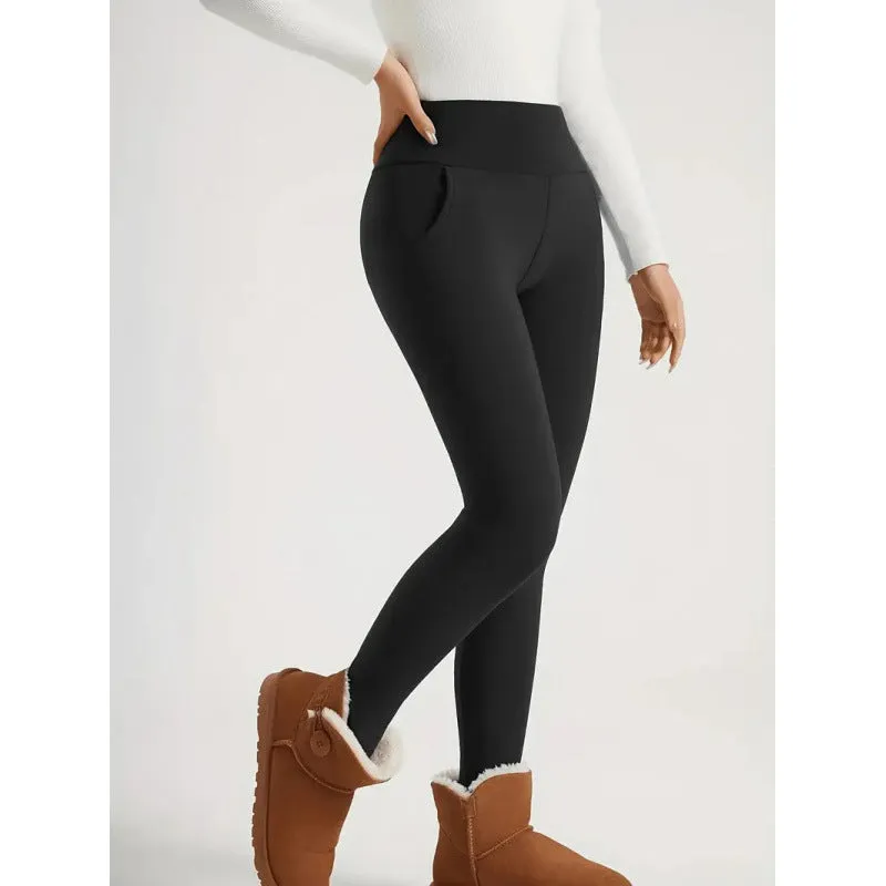 Women’s High-Waist Fleece-Lined Warm Leggings sold by Zulily product image thumbnail 3