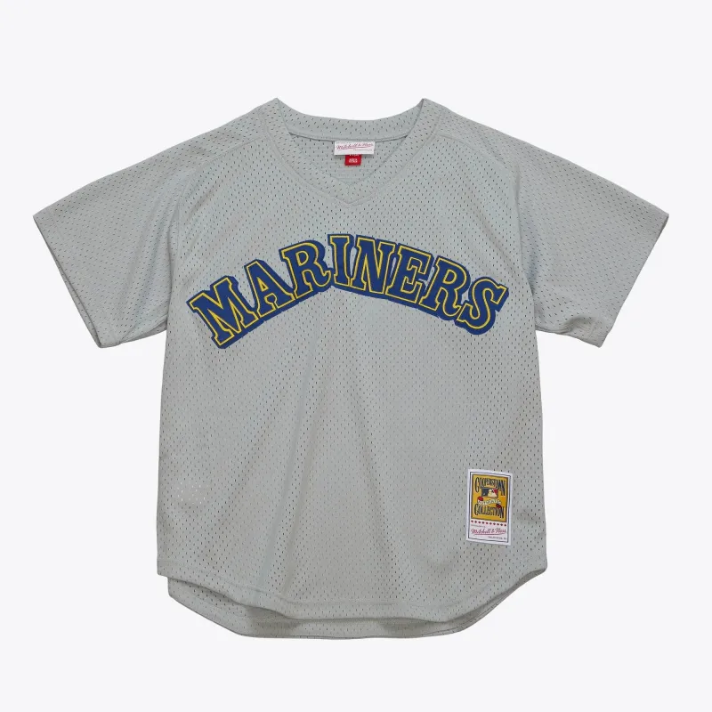 Mitchell & Ness Men's MLB Authentic Bp Jersey - Mariners 1989 Edgar Martinez made by Mitchell & Ness