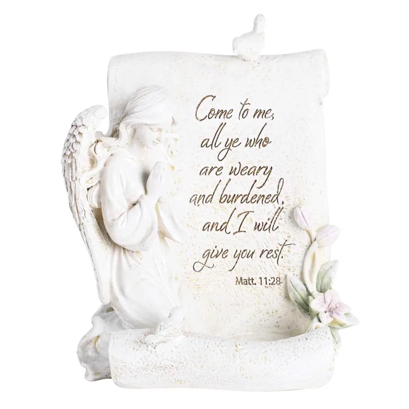 Angel Tealight Come To Me Matt. 11:28 made by Zulily