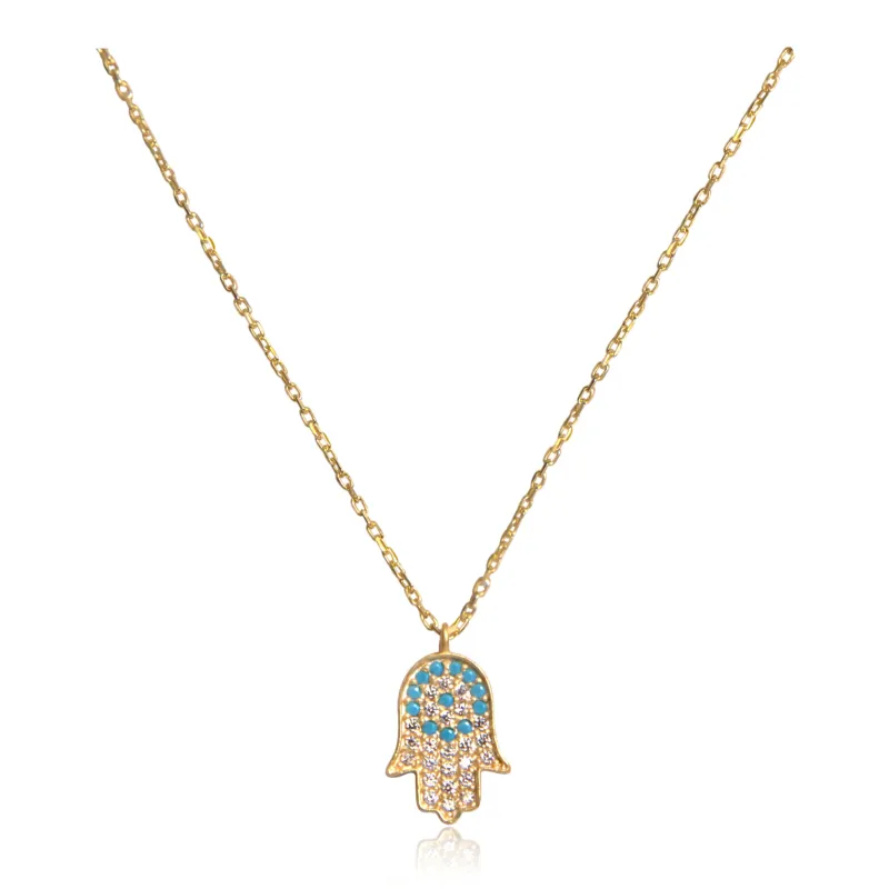 ALESSIA Hamsa Necklace made by Zulily