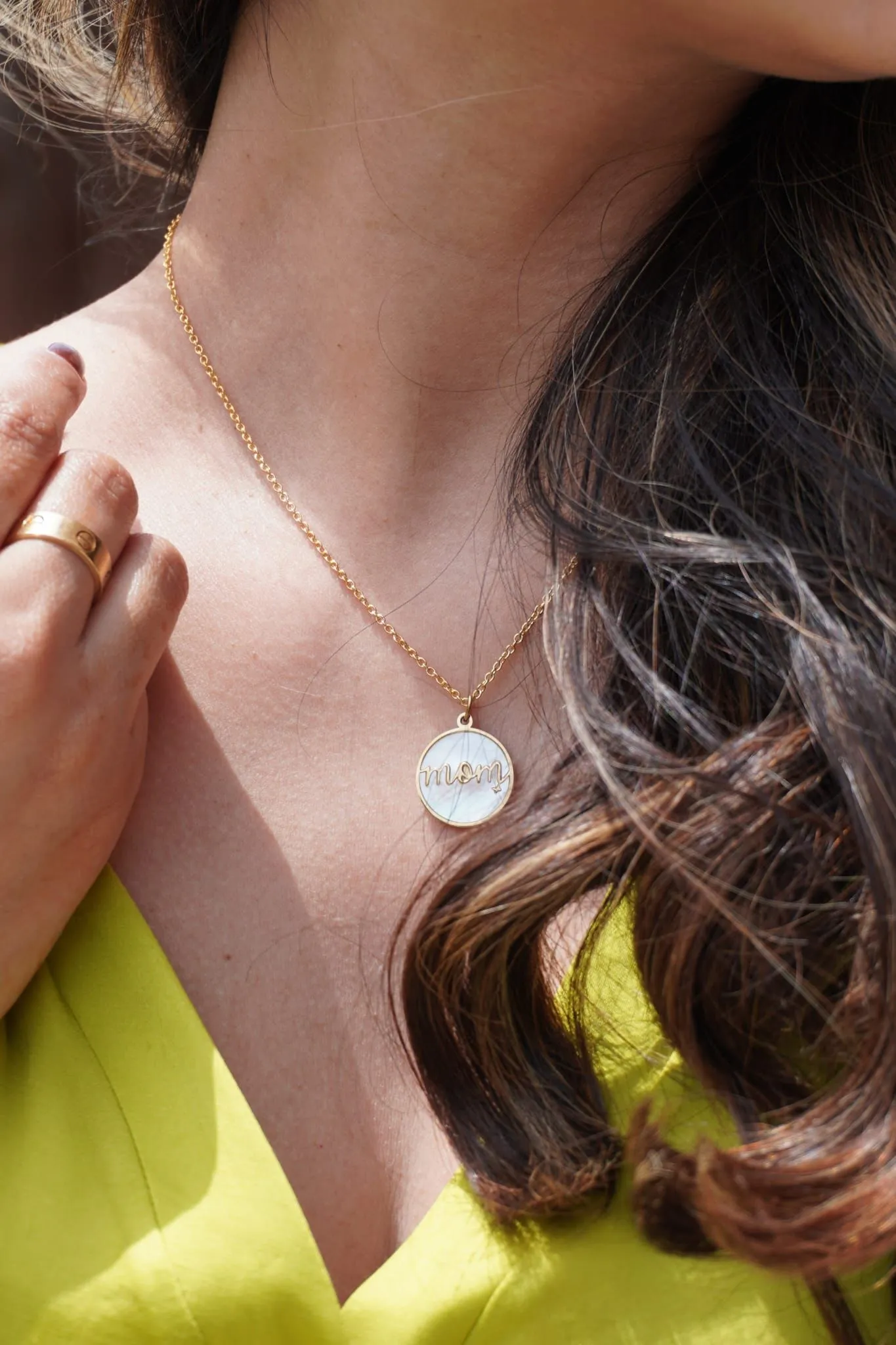 IVORY Gold Mother-of-Pearl Necklace sold by Zulily product image thumbnail 5