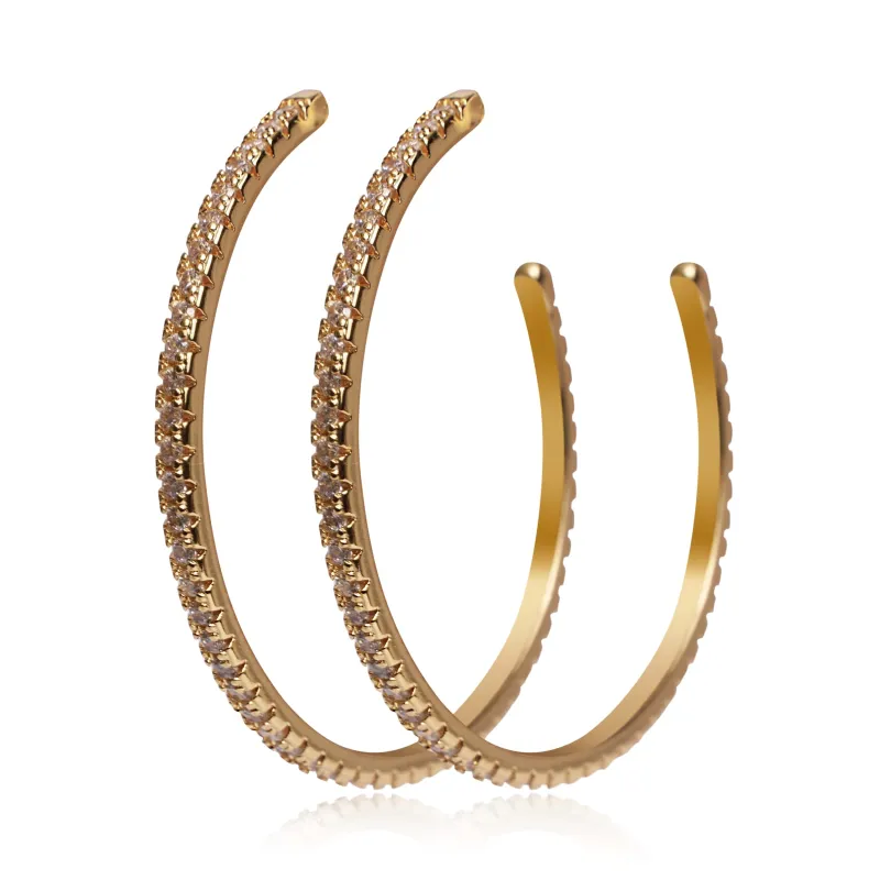 BELLA Hoop Earrings made by Zulily