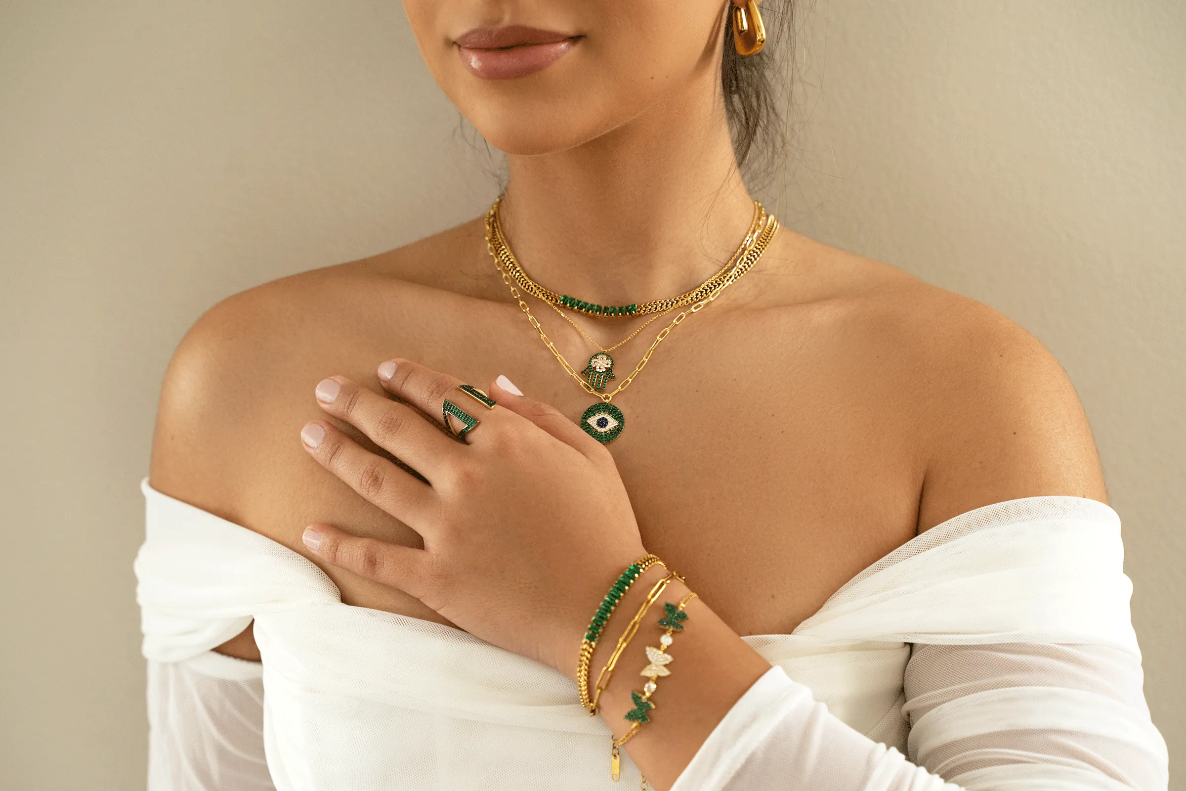 AZRA Hamsa Necklace sold by Zulily product image thumbnail 4