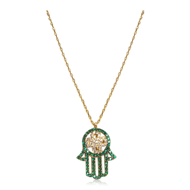 AZRA Hamsa Necklace made by Zulily