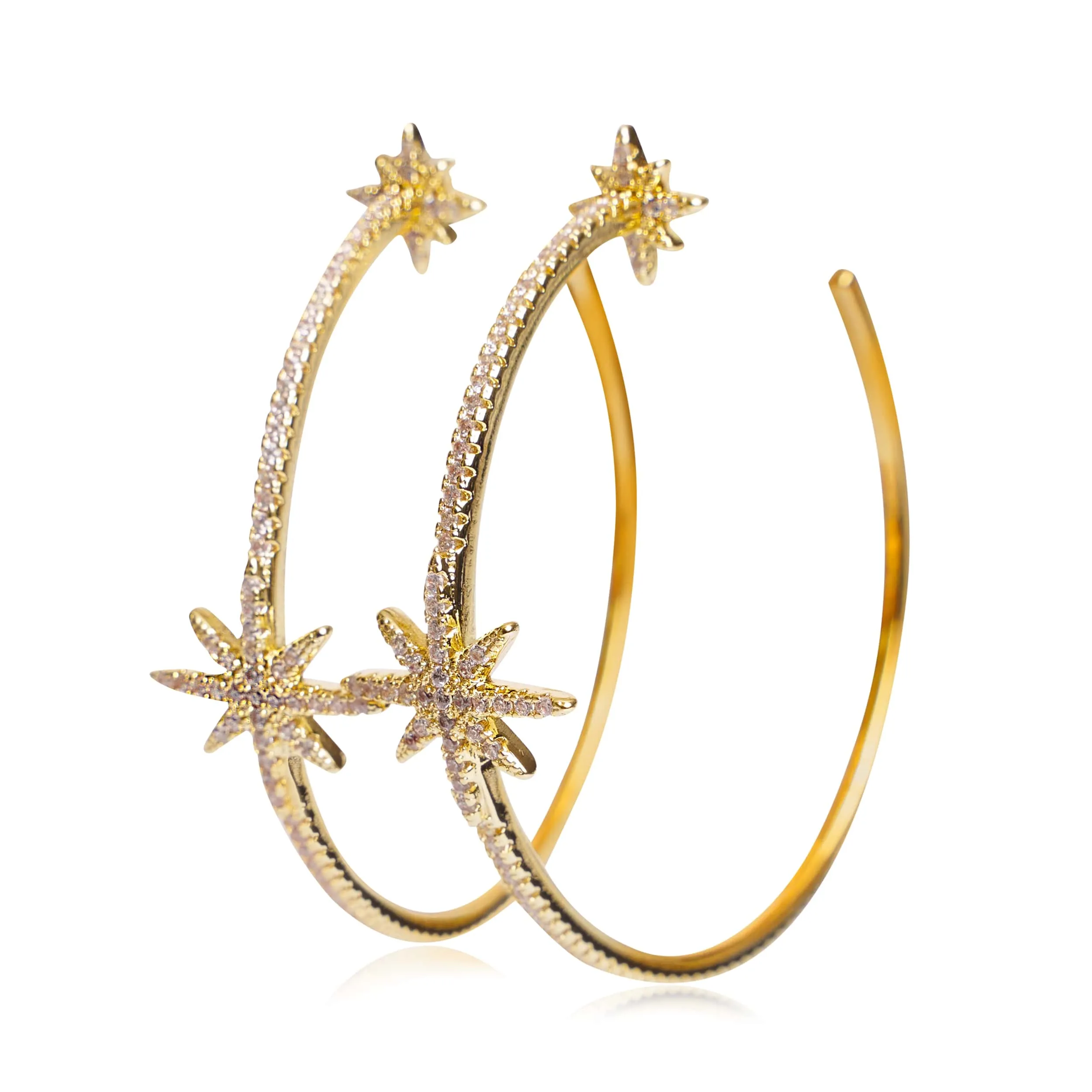 LEILA Hoop Earrings sold by Zulily