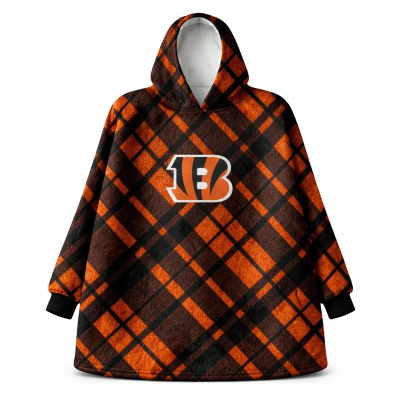 Cincinnati Bengals NFL Team Cozy Sherpa Hoodie - One Size Fits Most made by Zulily
