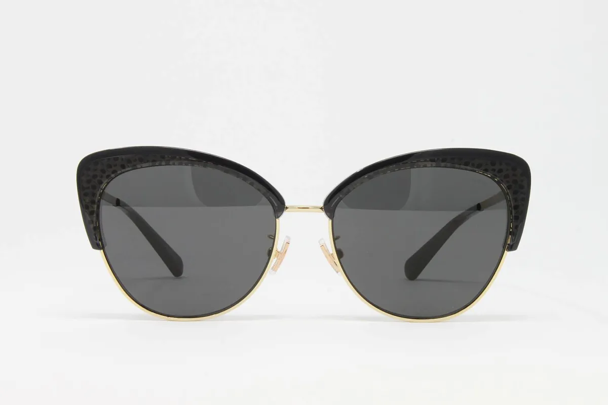 Coach Black Gold Women's Cat Eye Sunglasses made by Coach