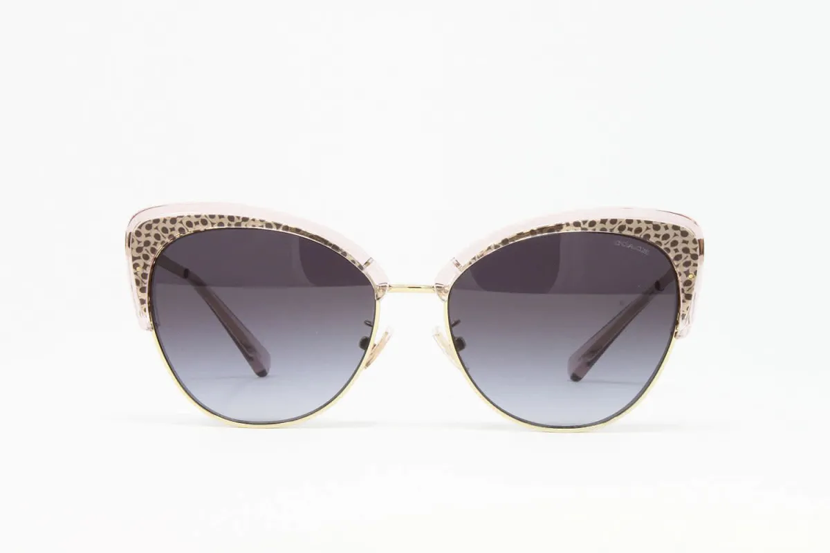 Coach Pink Light Gold Women's Cat Eye Sunglasses made by Coach