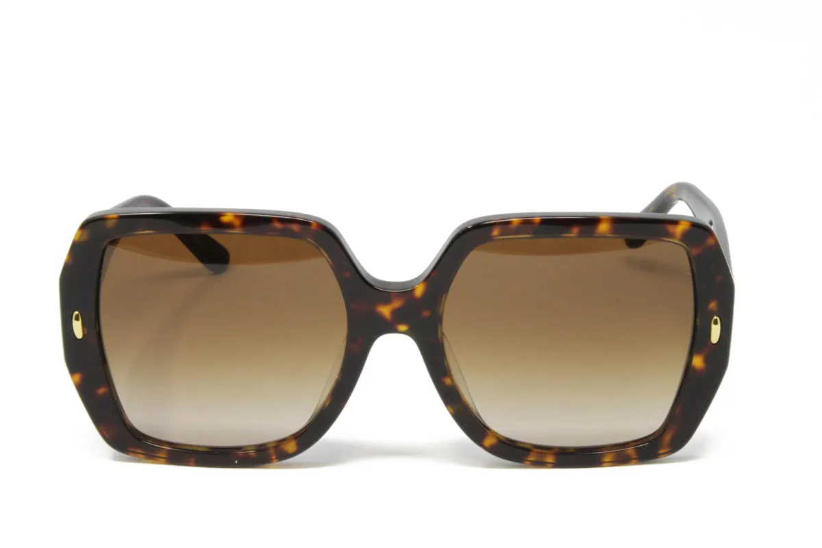 Tory Burch Dark Tortoise Square Sunglasses made by Tory Burch