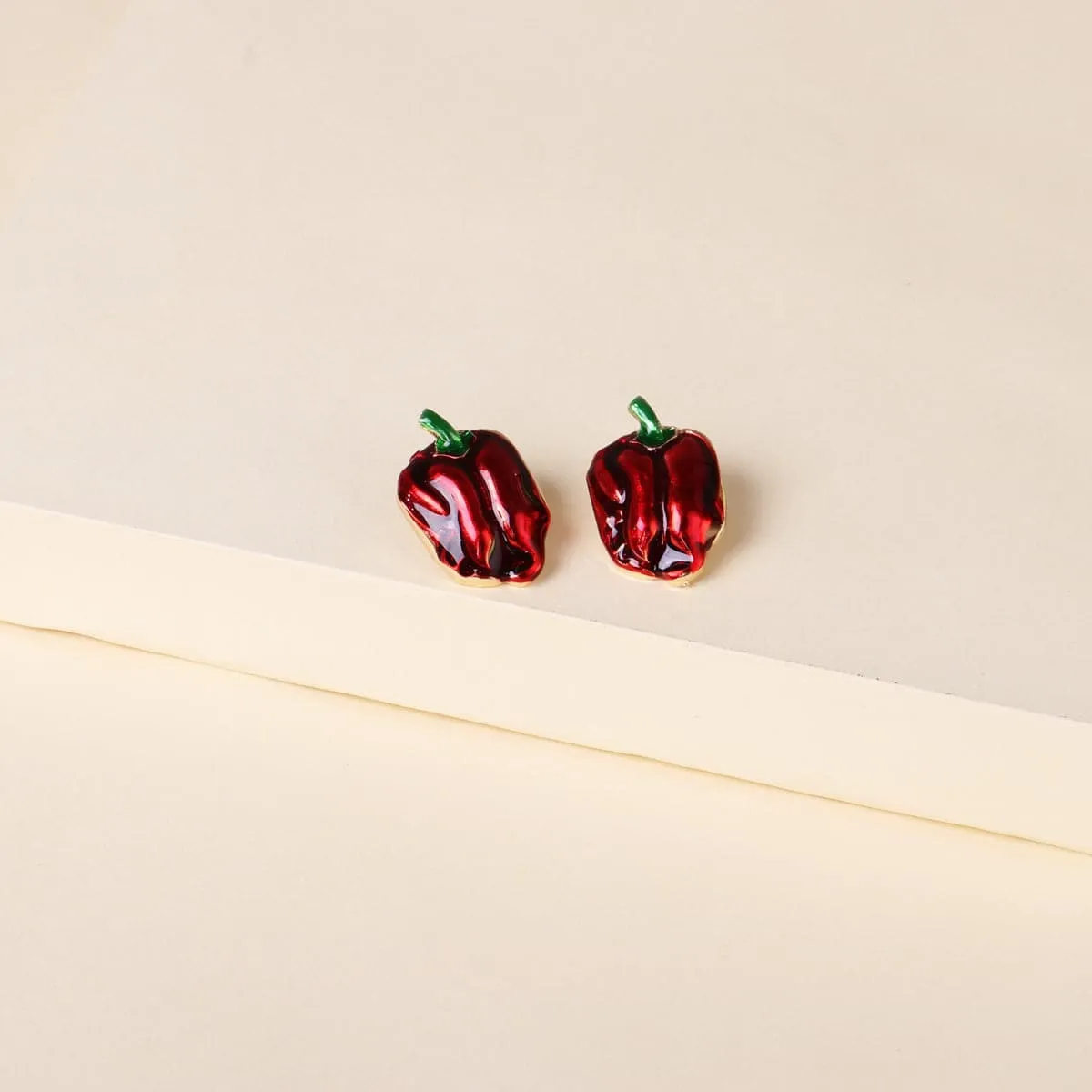 Red Pepper Stud Earrings sold by Zulily