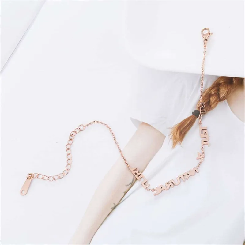 Rose Goldtone 'Just A Natural Flirt' Anklet made by Zulily