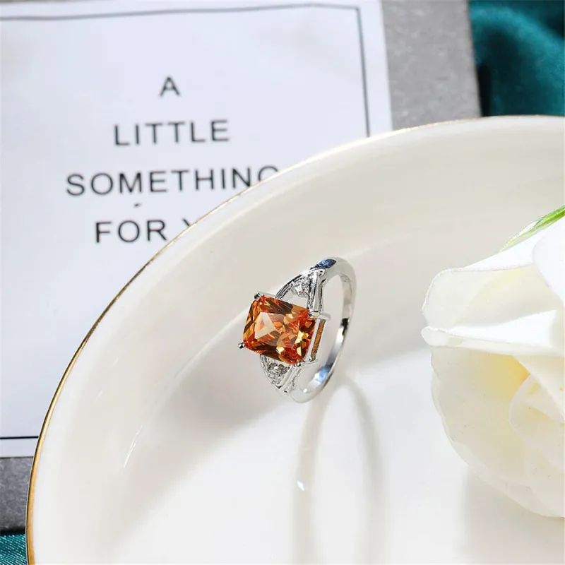 Champagne Cubic Zirconia & Crystal Ring made by Zulily