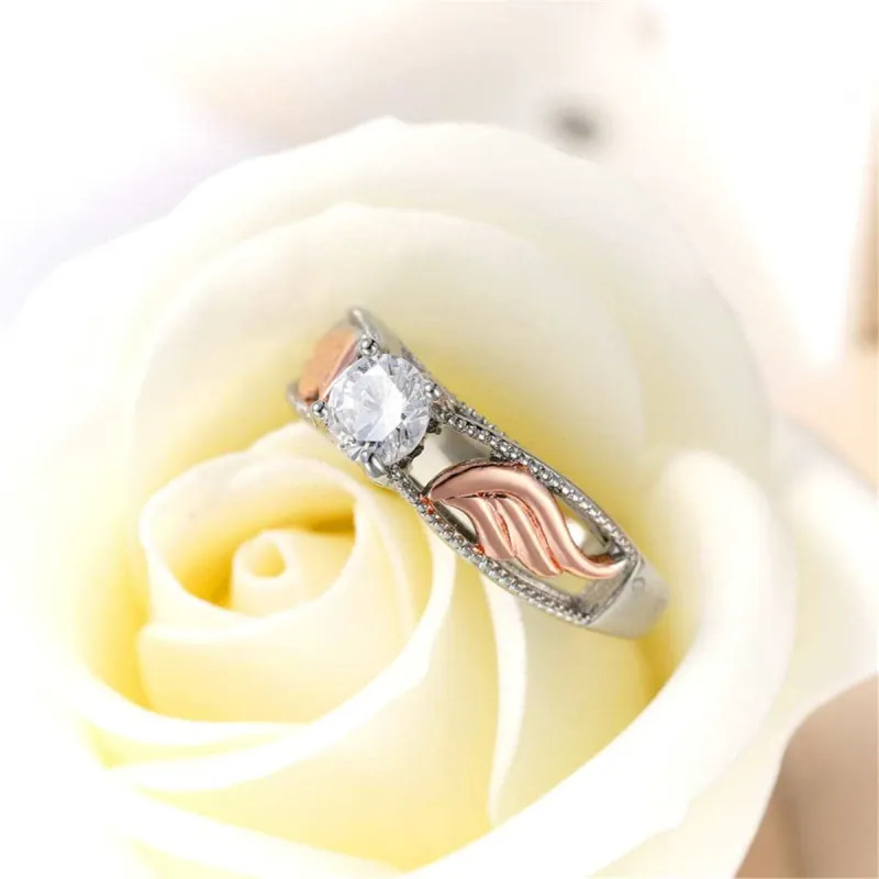 Crystal & Two-Tone Floral Ring made by Zulily