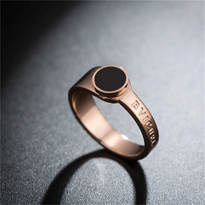 Black & Rose Goldtone 'Bvicurl' Ring made by Zulily