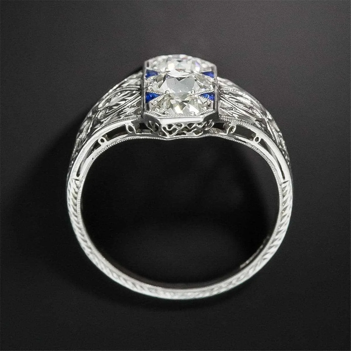 Blue Crystal & Silvertone Eternity Ring sold by Zulily product image thumbnail 3