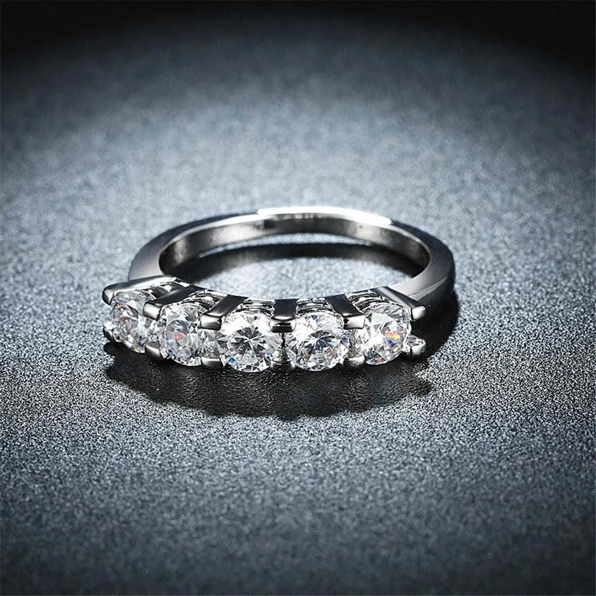 Crystal & Silvertone Linking Ring sold by Zulily product image thumbnail 2