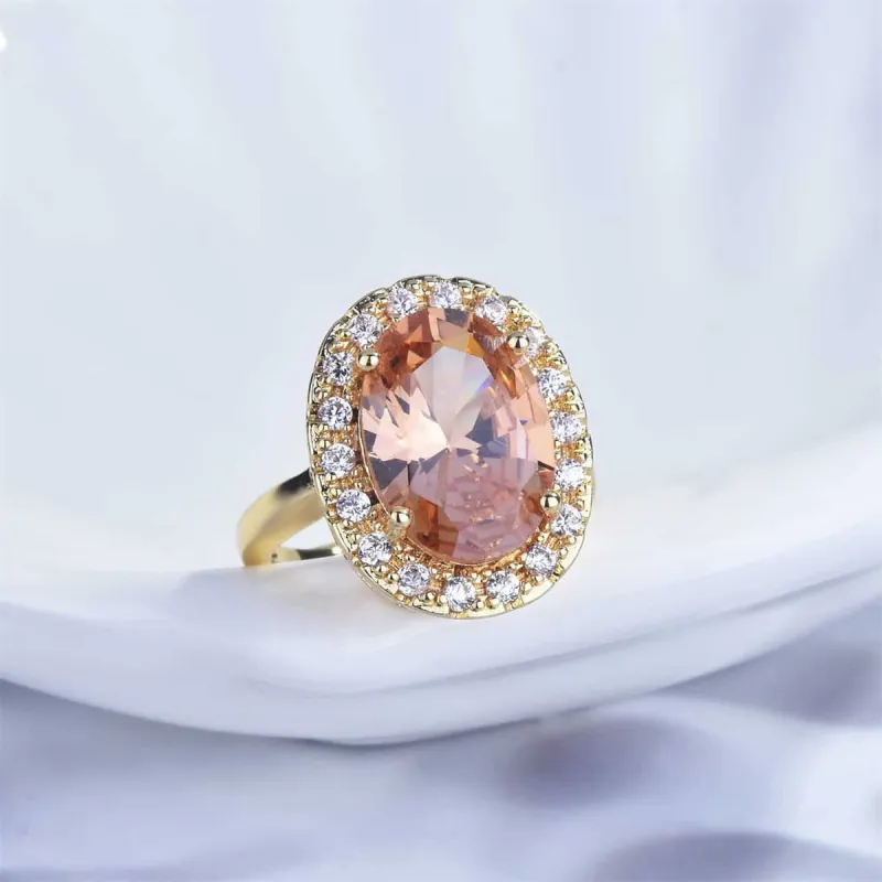 Crystal & Cubic Zirconia Goldtone Hola Ring made by Zulily