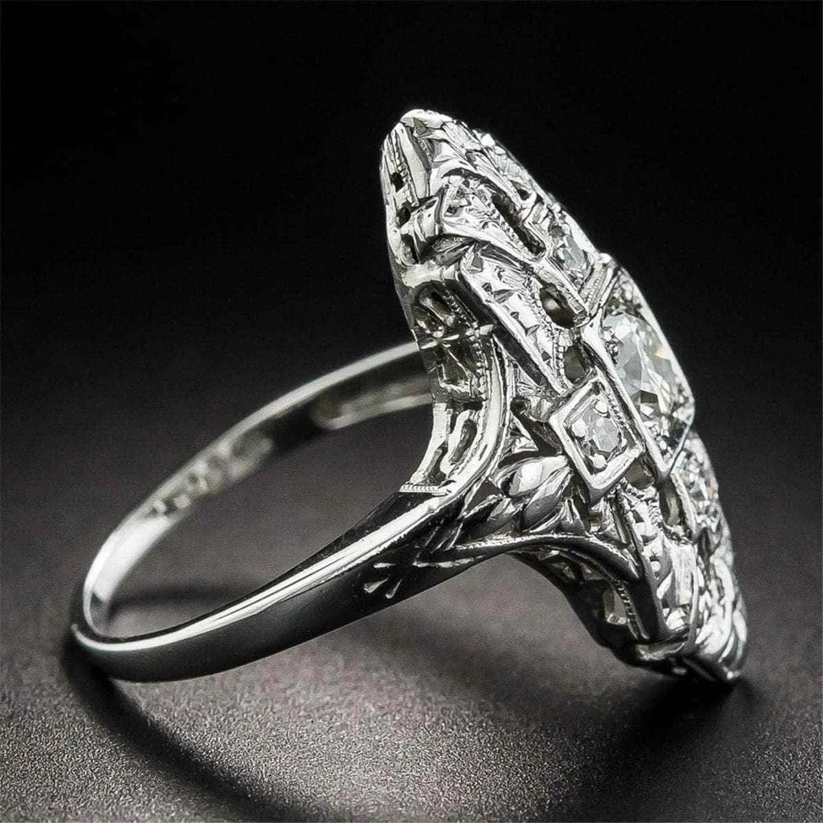Crystal & Silvertone Cross Ring sold by Zulily