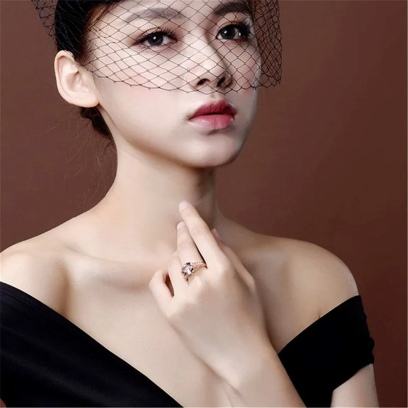 Cubic Zirconia & Crystal Rose Goldtone Oval Eternity Ring made by Zulily